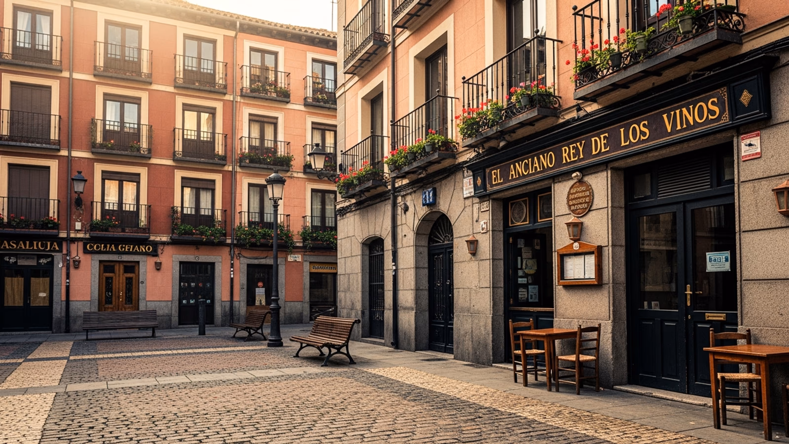 Plaza de La Cebada in La Latina, Madrid