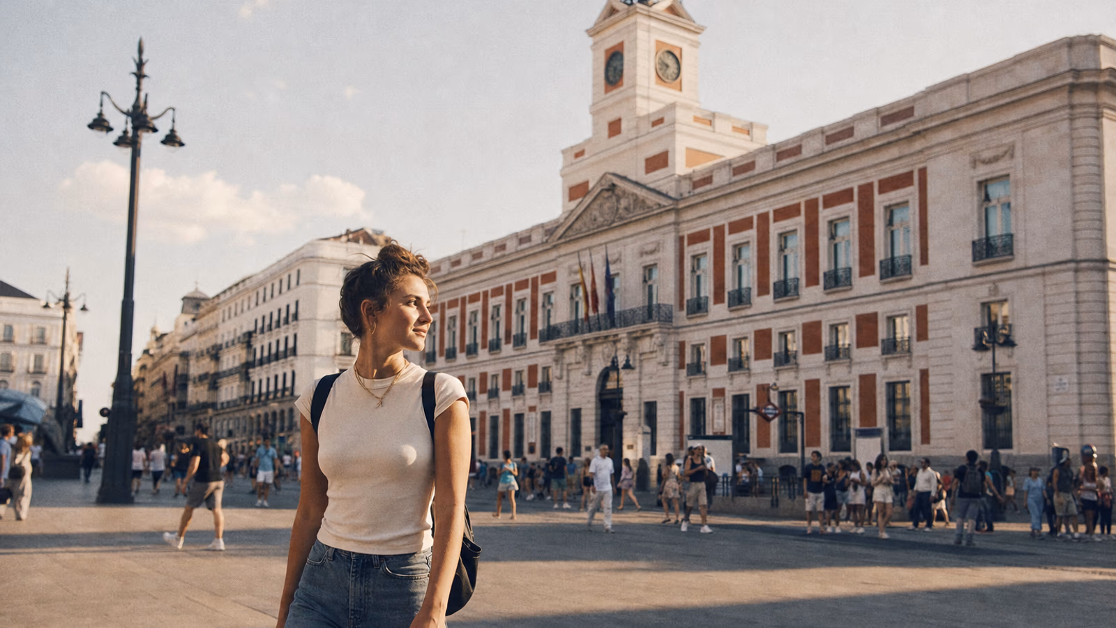 Vista de la Puerta del Sol en Madrid